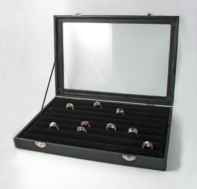 Vintage Velvet Jewelry Ring Display hotsell Case Holds 60 rings