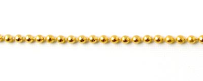 Kugelkette, vergoldetes Messing, 1,5 mm, 1 Meter