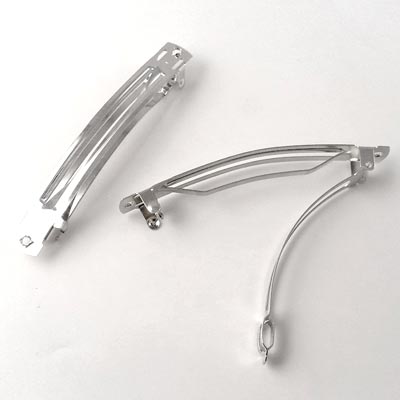Haarspangen, Metall, 60x7 mm, 2 Stk.