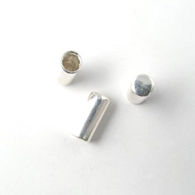 Abschluss ohne Ring, Silber, 9x5, Lochdurchmesser 4 mm, 1 Stk.