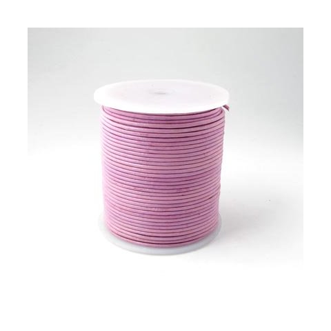Ldersnor, lys pink, 0,5 mm, 50m (hel rulle)