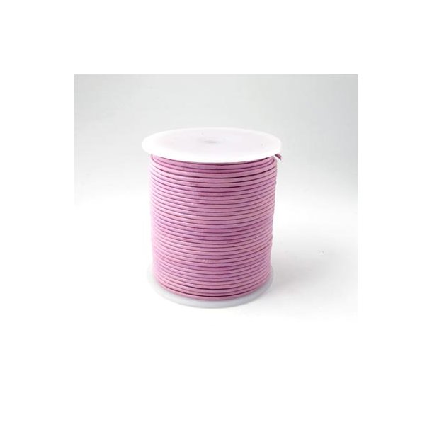 Ldersnor, lys pink, 0,5 mm, 50m (hel rulle)