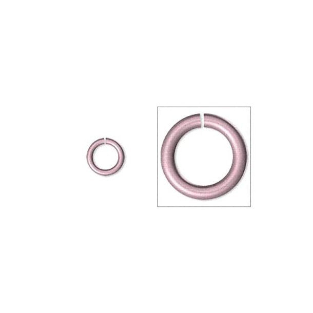 Aluminium &oslash;sken pink, 10/7mm, 100 stk.