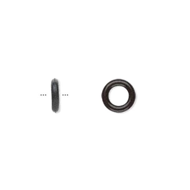 Gummi O-ring, sort, 10/6 mm, 300 stk.