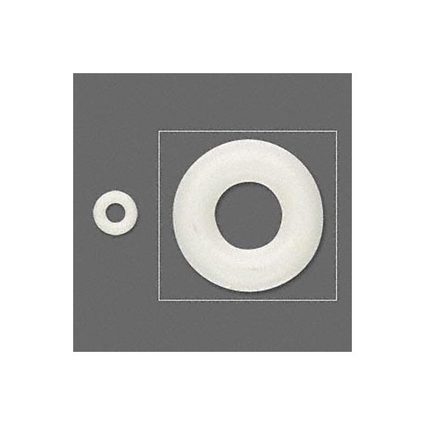 Gummi O-ring, hvid, 7/3 mm, 300 stk.