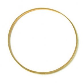 Bracelet ring, polished gilded brass, outer diameter 100mm, 1pc..