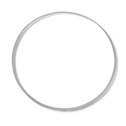 Armreifen, glnzend, versilbert, ca. 100 mm, 1 Stk.