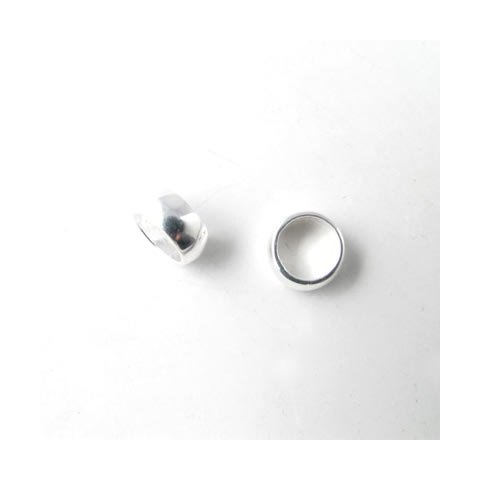 Båndring, rund blank sølv, 7x3,5 mm, indre huldiameter 5,5 mm, 1 stk