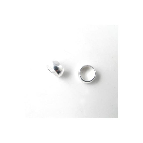 Båndring, rund blank sølv, 7x3,5 mm, indre huldiameter 5,5 mm, 1 stk