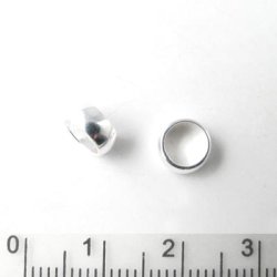 Bandring, rund, blank, Silber, 7x3,5 mm, Lochdurchmesser 5,5 mm, 1 Stk.