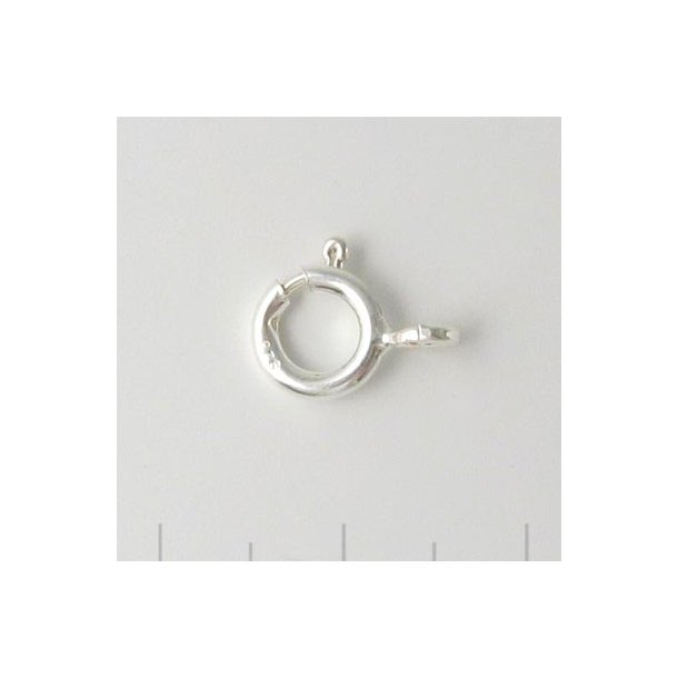 Cirkellås, sterlingsølv, ringdiameter 6 mm. 1 stk