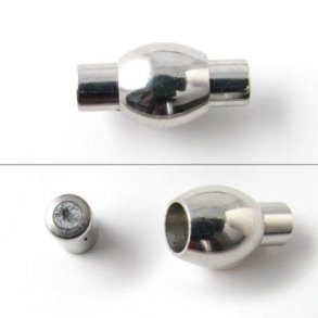Magnetverschluss, rostfreier Stahl, Zylinder m. Kugel, 5/4 mm