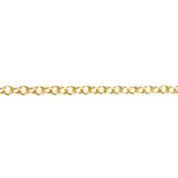 Cable chain, jumprings size 3.4mm, wire 0,6mm, gilded silver, 20cm