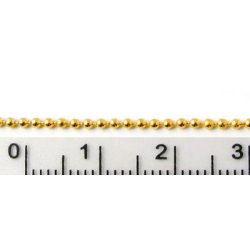 Kugelkette, vergoldetes Silber, 1,5 mm, 20 cm