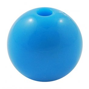 Akrylperle, 14 mm, rund bl, 6 stk.