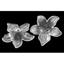 Acryl, Orchideen, glnzend, ungefrbt, 27x7mm, 6 Stk.