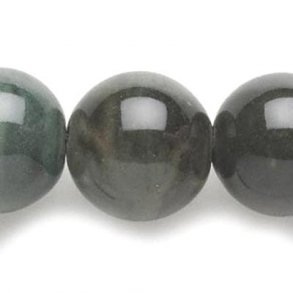 Ceramic beads, dark green , round, ca. 20mm, 2pcs.