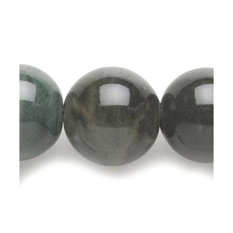 Keramik perle,m&oslash;rk gr&oslash;n rund, ca.20 mm, 2stk