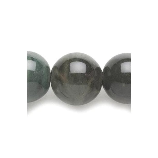 Keramik perle,m&oslash;rk gr&oslash;n rund, ca.20 mm, 2stk