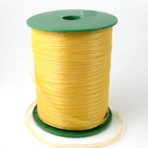organza ribbon, yellow, width 8mm, 2m