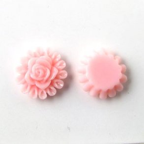 Resin, Rosenkränze, rosa, 12x5 mm, 4 Stk.
