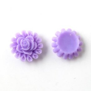 Resin, Rosenkränze, helllila, 12x5 mm, 4 Stk.