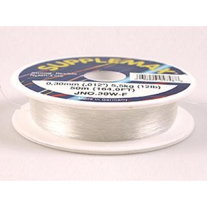 Nylonschnur, durchsichtig, 0,15 mm, 2 m