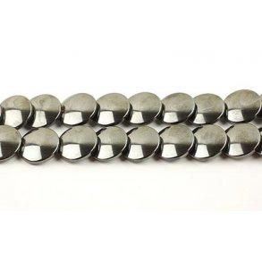 Hematite, entire strand of beads, disc, 12mm, 30pcs.