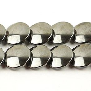 Hämatit, Diskus, 12 mm, 6 Stk.