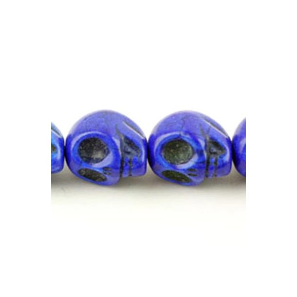 Gepresster T&uuml;rkis, blauer Sch&auml;del, 18x14mm, 1 Stk.