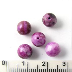 Sugilith-Jaspis, imitation, ganzer Strang, rund, 8 mm, 45 Stk.