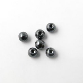 Hematite, round bead, 3mm, hole 0.5 mm, 20pcs.