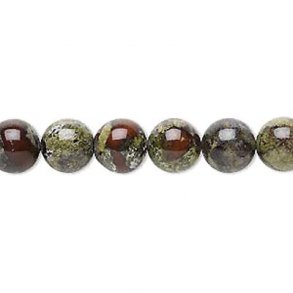 Dragon blood Jasper, entire strand of beads, round, 4mm, ca 95pcs.