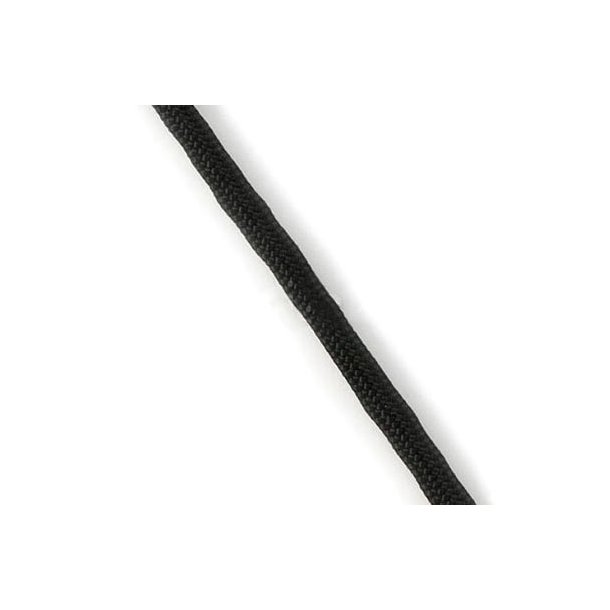 Faldskærms-line, sort, 3-4 mm, 2 m, ved flerkøb leveres altid i 1 stykke.
