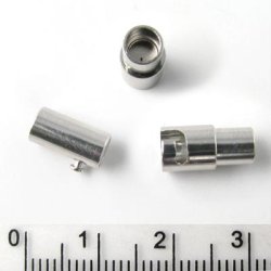 Magnetverschluss/Bajonettverschluss, steel, 9/8 mm, 1 Stk.