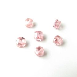 Zirkonia, rosa, 4 x 2,5 mm, 6 Stk.