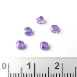 Zirkonia, lila, 4 x 2,5 mm, 10 Stk.