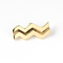 Pendant, Aquarius, 1pc.