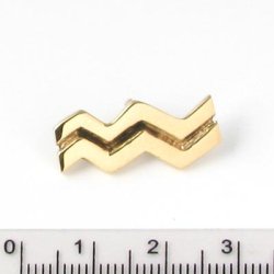 Pendant, Aquarius, 1pc.