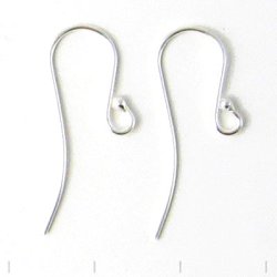 Gro&szlig;kauf, Ohrhaken, mit Kugel, Sterlingsilber, 24x12 mm, 100 Stk.