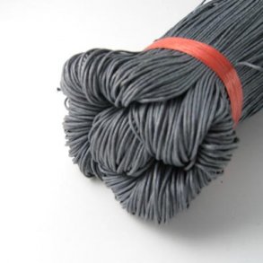 Waxed cord, grey, 1.2mm, 60m (complete bunch)