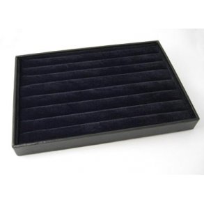 Display-Schachtel für Ringe, mit schwarzem Samt, 35x24x3 cm, 1 Stk.