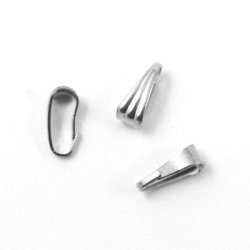 Haken m. Anhnger, versilbertes Messing, 8 mm, 6 Stk