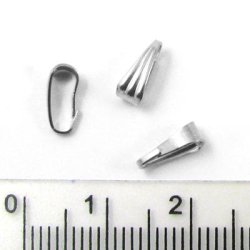 Haken m. Anhnger, versilbertes Messing, 8 mm, 6 Stk