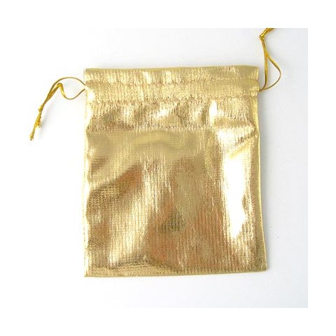 Smykkepose, guld, 10x12 cm, 20 stk.