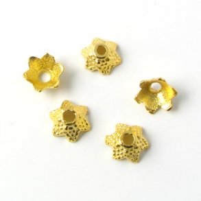 27-30 Stk., goldfarbene Perlen, Perlenschale, 7x3,5 mm