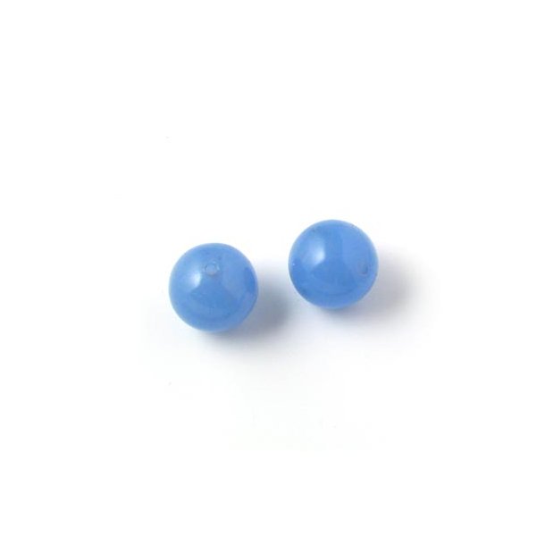 Jade-Perle, himmelblau, rund, 8 mm, 6 Stk.