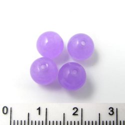 Jade-Perle, violett, rund, 8 mm, 6 Stk.