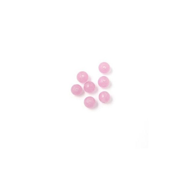 Jade bead, blush, round, 4mm, 20pcs