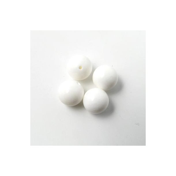 Candy-Jade, weiß, rund, 8 mm, 6 Stk.